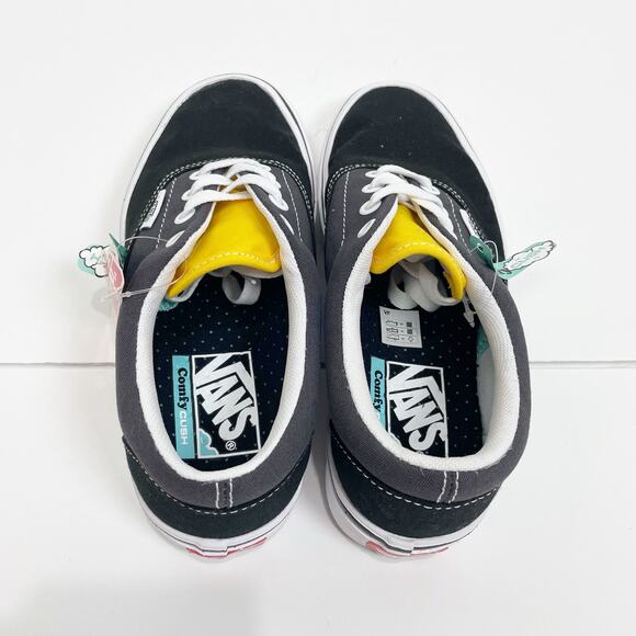 VANS Womens Tri-Tone Shoes US 5 Black Gray Yellow ComfyCush Era Unisex NWOB - Picture 11 of 12